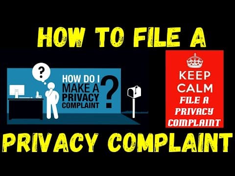 How To File A Privacy Complaint On Youtube!