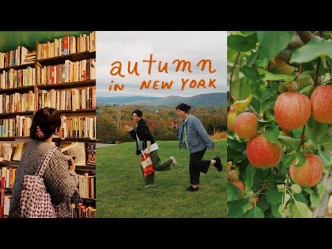 Fall Vlog 🍁 Apple Picking, Book Shopping & Knitting