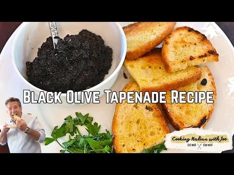 Let's Make Black Olive Tapenade Recipe Cooking Italian With Joe