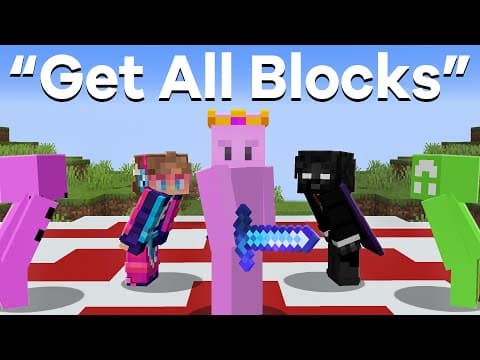 5 Youtubers Race To Beat Minecraft's Hardest Tasks