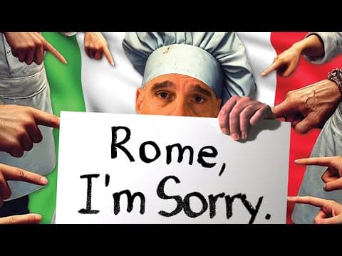 A Professional Chef Visits Rome For The First Time...