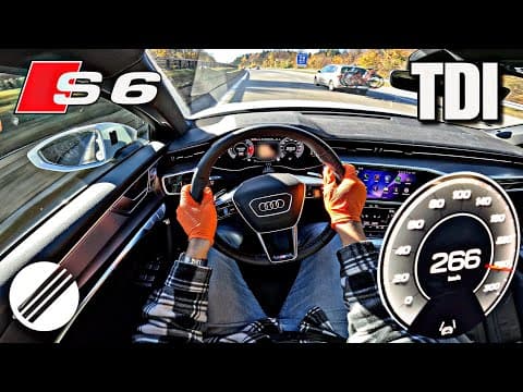 2025 Audi S6 Tdi Avant Top Speed Drive On German Autobahn 🏎