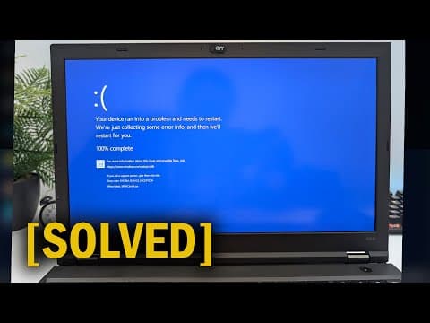 How To Fix Blue Screen Error In Windows 11/10 | Bsod | Camera Crash | Spuvcbv64.sys Error