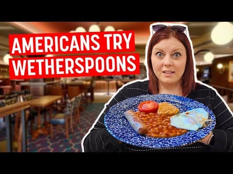 Americans Try Wetherspoons For The First Time - Honest Thoughts