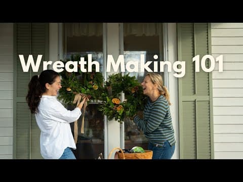 Easy Wreath Making Tutorial | How To With Floral Designer | Diy Christmas Decor