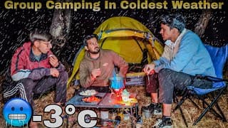 Group Camping In Rainy Forest With Friends | Cold Weather Camping In India #vlog