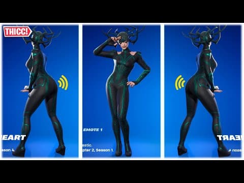 New Thicc 'hela' Skin Showcased With Dances & Emotes 🍑😍❤️