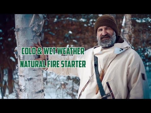 An Excellent Winter Tinder: White Birch Fire Made Easy (no Knife Needed)