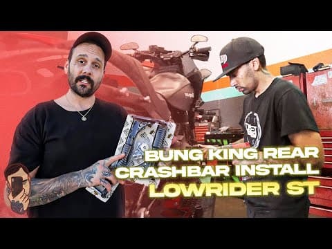 Moto Vlog:  Bung King Rear Crashbar Install On The Lowrider St