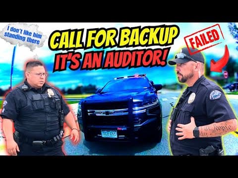 Cop Calls For Backup When He Sees Auditor & It Doesn't Go His Way!