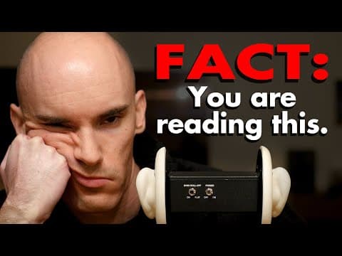 Asmr | Extremely Boring Facts That'll Put You To Sleep, Guaranteed*
