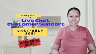 Live Chat Customer Support | No Calls, Permanent Wfh!