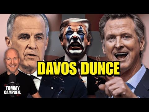 Trump Stumbles At Davos While Newsom Mocks And Carney Shines