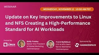 Lf Live Webinar: Update On Key Improvements To Linux & Nfs