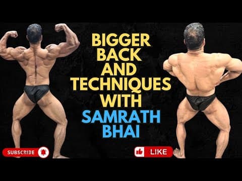 Back Work Out With New Technique With Samrath Bhai
