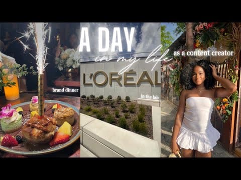A Day In My Life Vlog | Full Time Content Creator, New Brand Deal, Visiting L’oréal Lab + More!