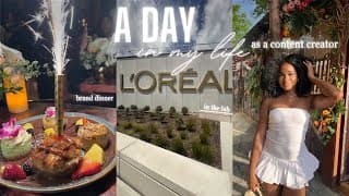A Day In My Life Vlog | Full Time Content Creator, New Brand Deal, Visiting L’oréal Lab + More!