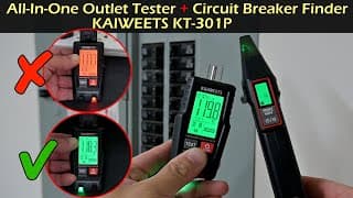 All-in-one Outlet Tester + Circuit Breaker Finder | Kaiweets Kt301p