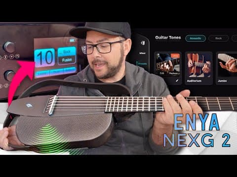 Enya Nexg 2 Smart Guitar With Loud Speaker... The Future Of Acoustic Guitar?