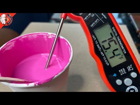 I Poured 105° F Paint On My Canvas! (40.56° C)