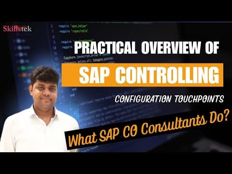 Full Sap Co Workflow | What Sap Co Consultants Do? - Configuration & Process Touch Points