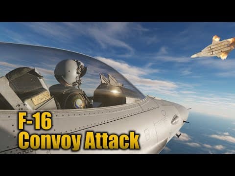 Dcs: F-16 In & Out (convoy Cluster-bomb Attack)
