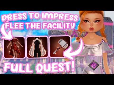 ⭐ Dress To Impress × Flee The Facility Lana Quest | Full Walkthrough (no Commentary)