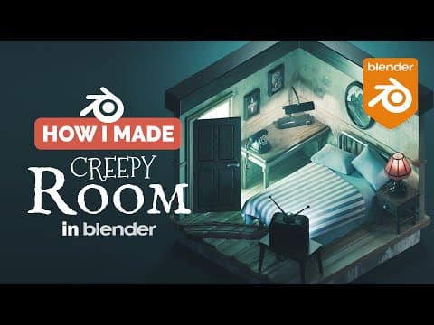 Creepy Hotel Room In Blender - 3d Modeling Process | Polygon Runway
