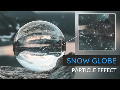 Snow Globe 3d Illusion Using Particles