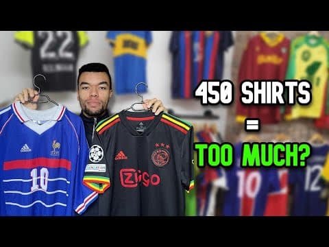 He Owns 450 Football Shirts… But Says It’s Too Much