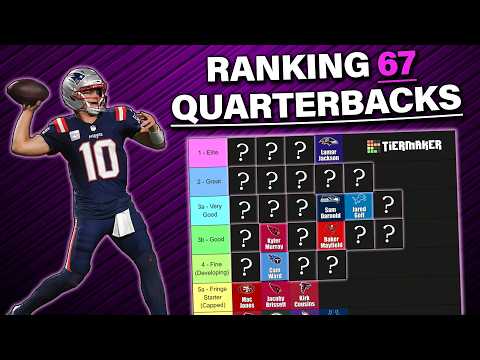 Ranking 67 Nfl Quarterbacks Into Tiers!