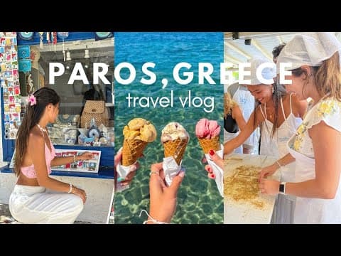 Paros Greece Vlog | Tzatziki Chips, Clay Masks & Greek Cooking Class