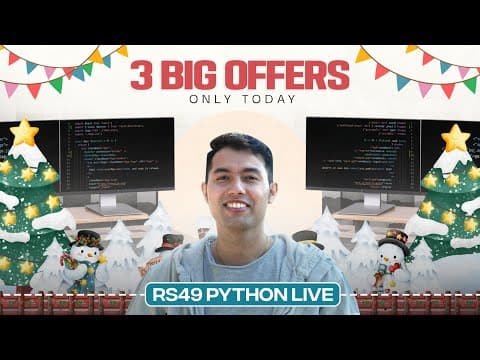 Year End Mega Offers 🎉 Frontend Course + Python Live @ ₹49 | Last Chance 2025
