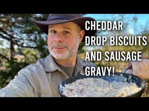 Cheddar Biscuits With Sausage Gravy