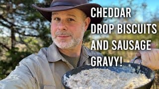 Cheddar Biscuits With Sausage Gravy