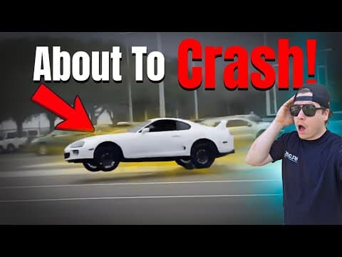 Moron Crashes Mk4 Supra Trying To Flex?!? - Instagram Car Fails