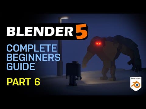 Blender 5 Complete Beginners Guide - Free Course - Part 6 - Monsters Arms
