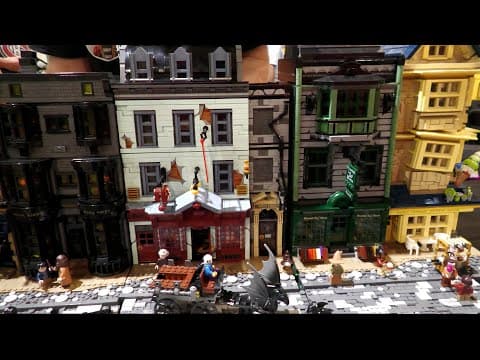 Custom Lego Harry Potter Diagon Alley With Interior