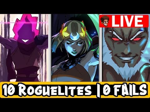 Beat 10 Roguelites, But If I Lose, I Start Over (day 2) | Live🔴