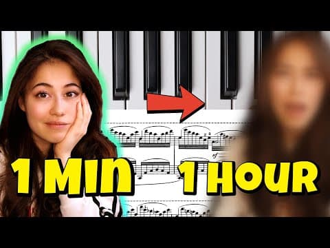Classical Pianist Tries "aquarium" By Saint-saens In 1min, 10min, 1hour Challenge