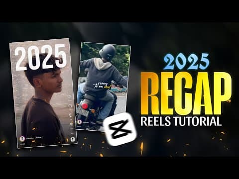 Sfx & Fast Cut Transition 2025 Recap Reels Tutorial | 2025 Recap Reels Video Editing | Asif Omar