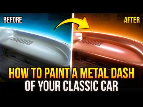 How To Paint A Metal Dash Of Your Classic Car / 1963 Impala Metal Dash Board Painted