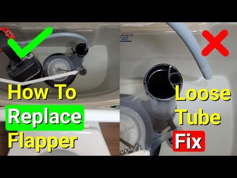 Toilet Keeps Running? Two Easy Fixes: Flapper & Loose Tube Repair