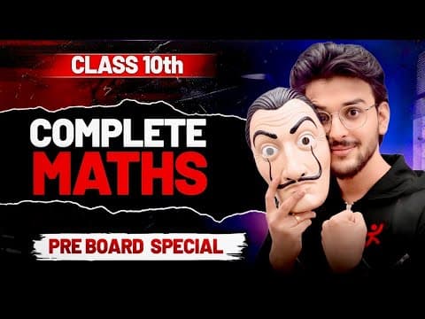 Complete Maths🔥 | Cbse Board Class 10 2025-26 | Must Do Questions | Pre Board Special By Pranav Sir