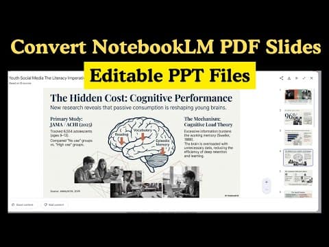 How To Convert Ai Generated Notebooklm Pdf To Editable Powerpoint Presentations