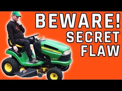 Is This Design Flaw Ruining Your Mower?
