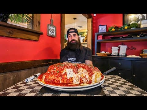 This Huge Italian Eating Challenge Has Only Been Beaten Twice In Ten Years! | Beardmeatsfood