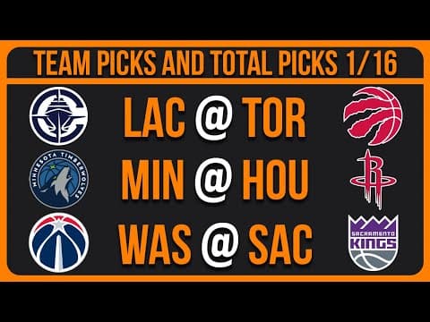 Nba Picks Today 1/16/26 Nba Picks And Predictions Nba Bets Today