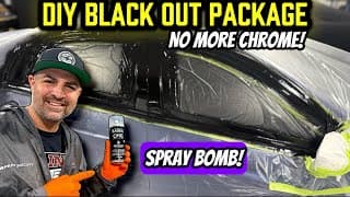 Permanently Restore Old Faded Paint & Black Out Chrome Trim With Spray Paint!