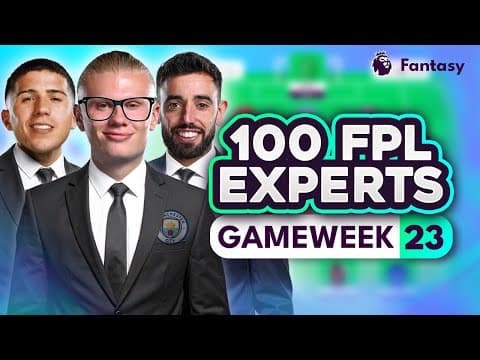 Fpl Gw23 Expert Transfer Trends & Best Captain! 🧠 100 Experts Reveal Gameweek 23 Team Plans